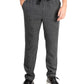 Calça de pijama xadrez masculina Natori com cordão, preta, tamanho grande