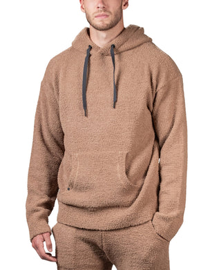 Moletom com capuz Natori Sherpa Knit Masculino Marrom Tamanho P