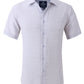 Camisa social masculina Tom Baine Slim Fit de manga curta e botões, tamanho X-G