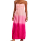 Vestido longo feminino Tiare Hawaii Jasmine Ombre, cor rosa, tamanho regular