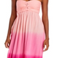 Vestido longo feminino Tiare Hawaii Jasmine Ombre, cor rosa, tamanho regular