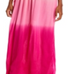 Vestido longo feminino Tiare Hawaii Jasmine Ombre, cor rosa, tamanho regular