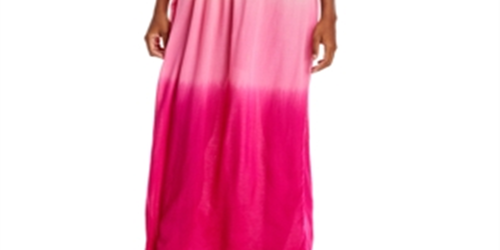 Vestido longo feminino Tiare Hawaii Jasmine Ombre, cor rosa, tamanho regular