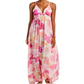 Vestido longo feminino Tiare Hawaii Gracie Tie Dye Cover Up Laranja Tamanho Único