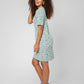 Vestido Maddie de manga curta feminino Leota em verde, vários tamanhos