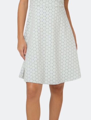 Vestido Mackenzie Cameo Luxe Jacquard Leota Feminino Branco