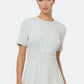Vestido Mackenzie Cameo Luxe Jacquard Leota Feminino Branco