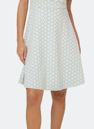 Vestido Mackenzie Cameo Luxe Jacquard Leota Feminino Branco