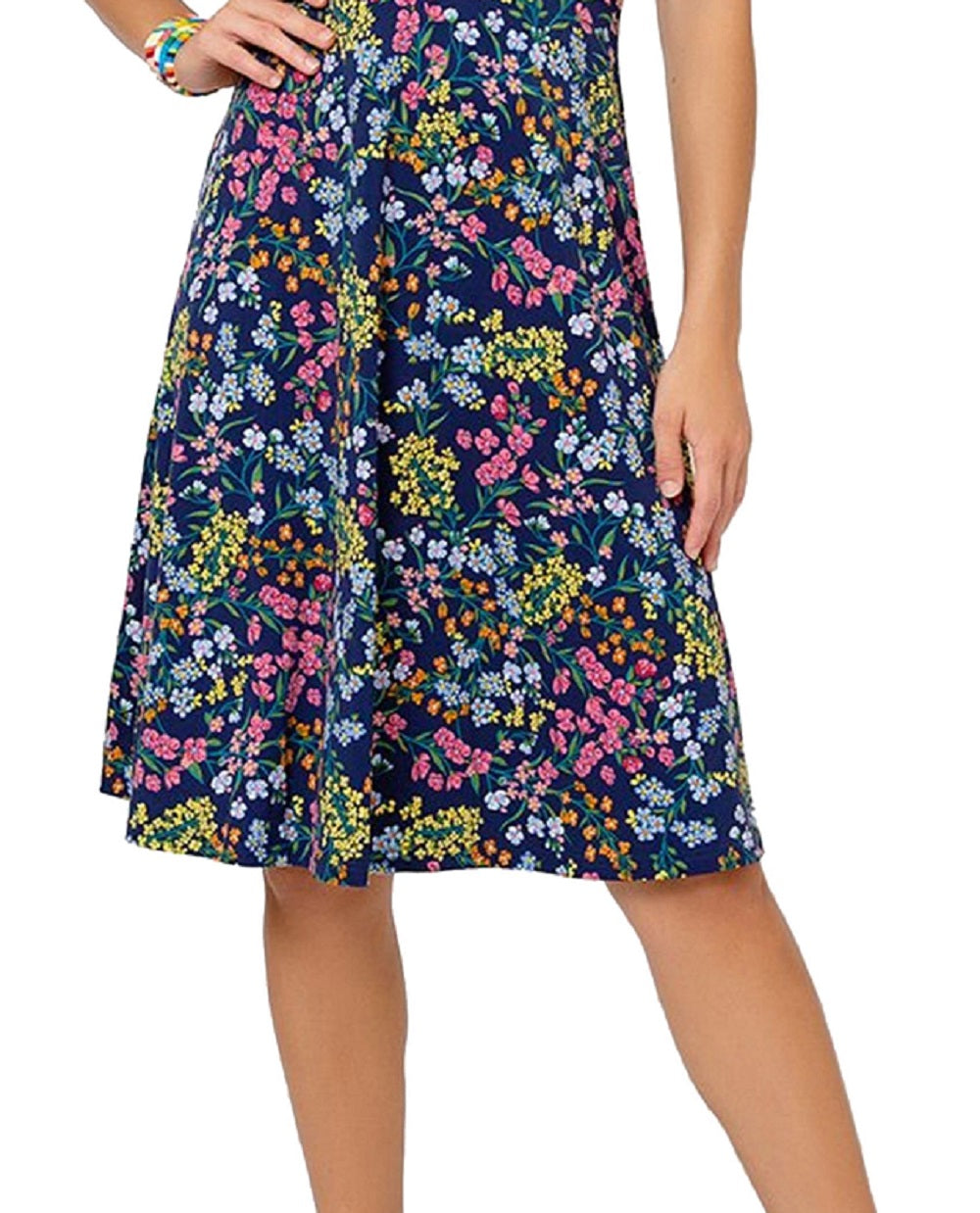 Vestido feminino Leota com mangas bufantes e estampa coração, azul, tamanho extragrande