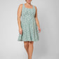 Vestido Ariana Leota Feminino em Jacquard Verde Multicolorido 2X Lord &amp; Taylor Verde Tamanho 2XL