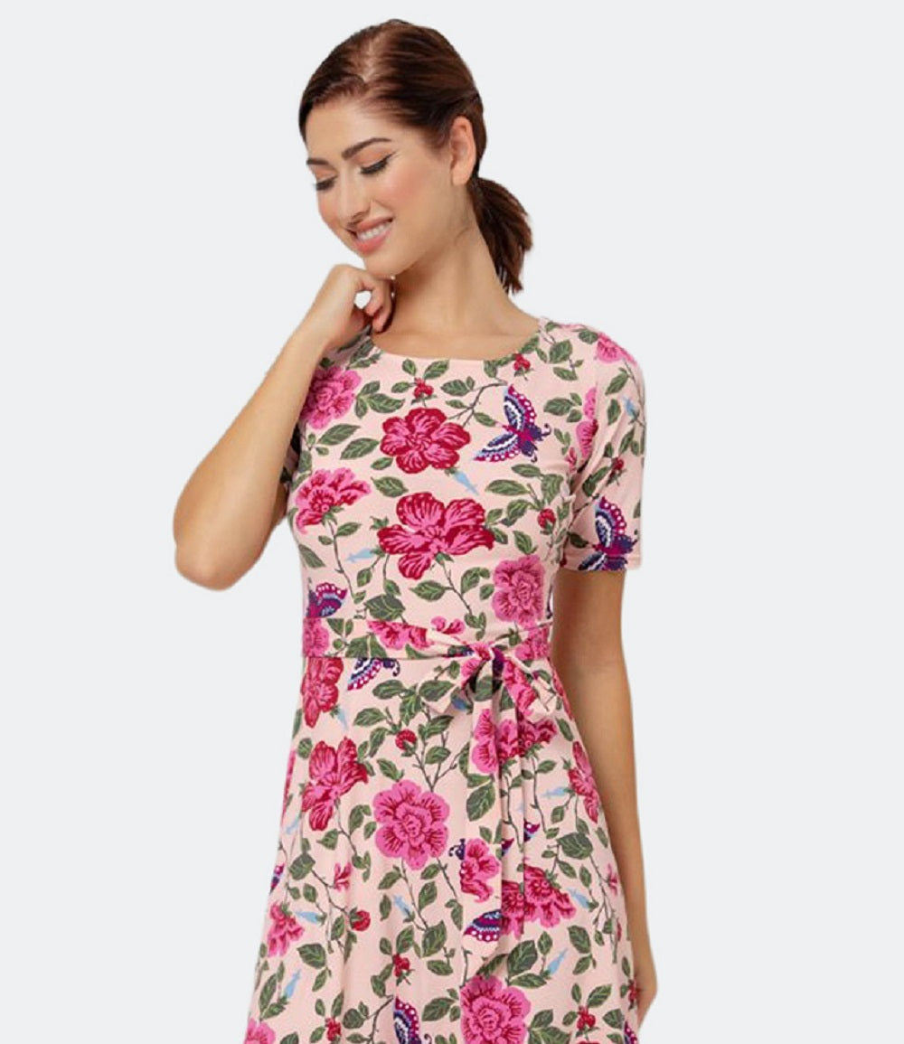 Vestido justo Giselle feminino Leota rosa