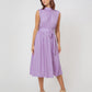 Vestido Mindy sem mangas feminino Leota em roxo confete