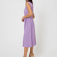 Vestido Mindy sem mangas feminino Leota em roxo confete