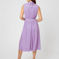 Vestido Mindy sem mangas feminino Leota em roxo confete