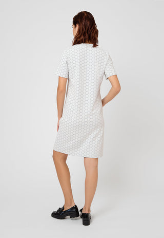 Vestido Maddie de manga curta feminino Leota em marfim luxuoso