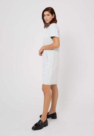 Vestido Maddie de manga curta feminino Leota em marfim luxuoso