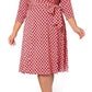 Vestido envelope falso perfeito para mulheres Leota, roxo, tamanho 2X