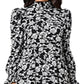 Vestido fluido com manga bufante Bianca da Leota para mulheres, preto, tamanho X-G