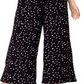 Macacão feminino Leota Skyler estampado com alças finas, preto, tamanho XX-G