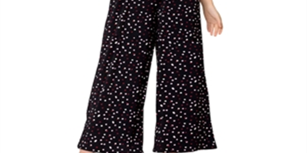 Macacão feminino Leota Skyler estampado com alças finas, preto, tamanho XX-G