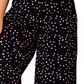 Macacão feminino Leota Skyler com bolinhas e decote halter, preto, tamanho 1X