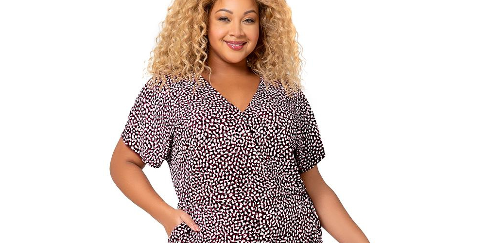 Macacão feminino Leota Ruby Wide Leg Cinza