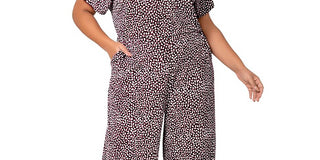 Macacão feminino Leota Ruby Wide Leg Cinza Tamanho 2X