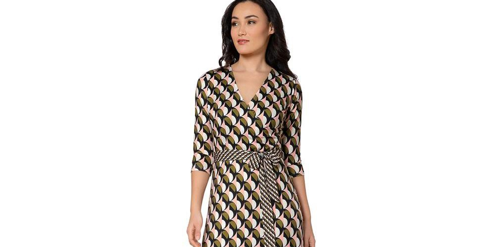 Vestido longo envelope perfeito feminino Leota laranja tamanho pequeno