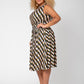 Vestido midi Mindy sem mangas feminino Leota (curvo) vários tamanhos 1X