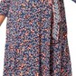Vestido envelope falso perfeito para mulheres Leota, azul, tamanho 2X