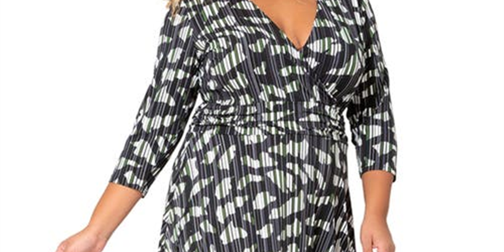 Vestido Midi Amiya Feminino Leota Preto Tamanho 1X