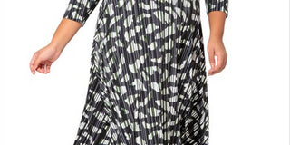 Leota Women's Amiya Midi Dress Black Size 1X