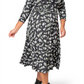 Vestido Midi Amiya Feminino Leota Preto Tamanho 2X