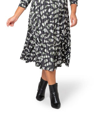 Vestido Midi Amiya Feminino Leota Preto Tamanho 3X