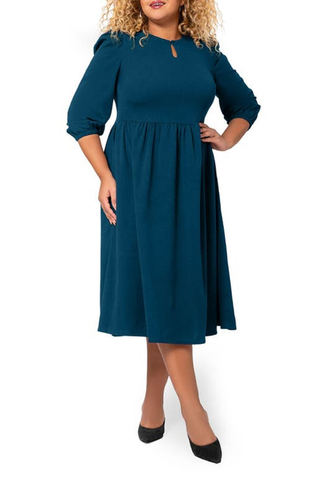 Vestido Iman Feminino Leota Azul Tamanho 2X