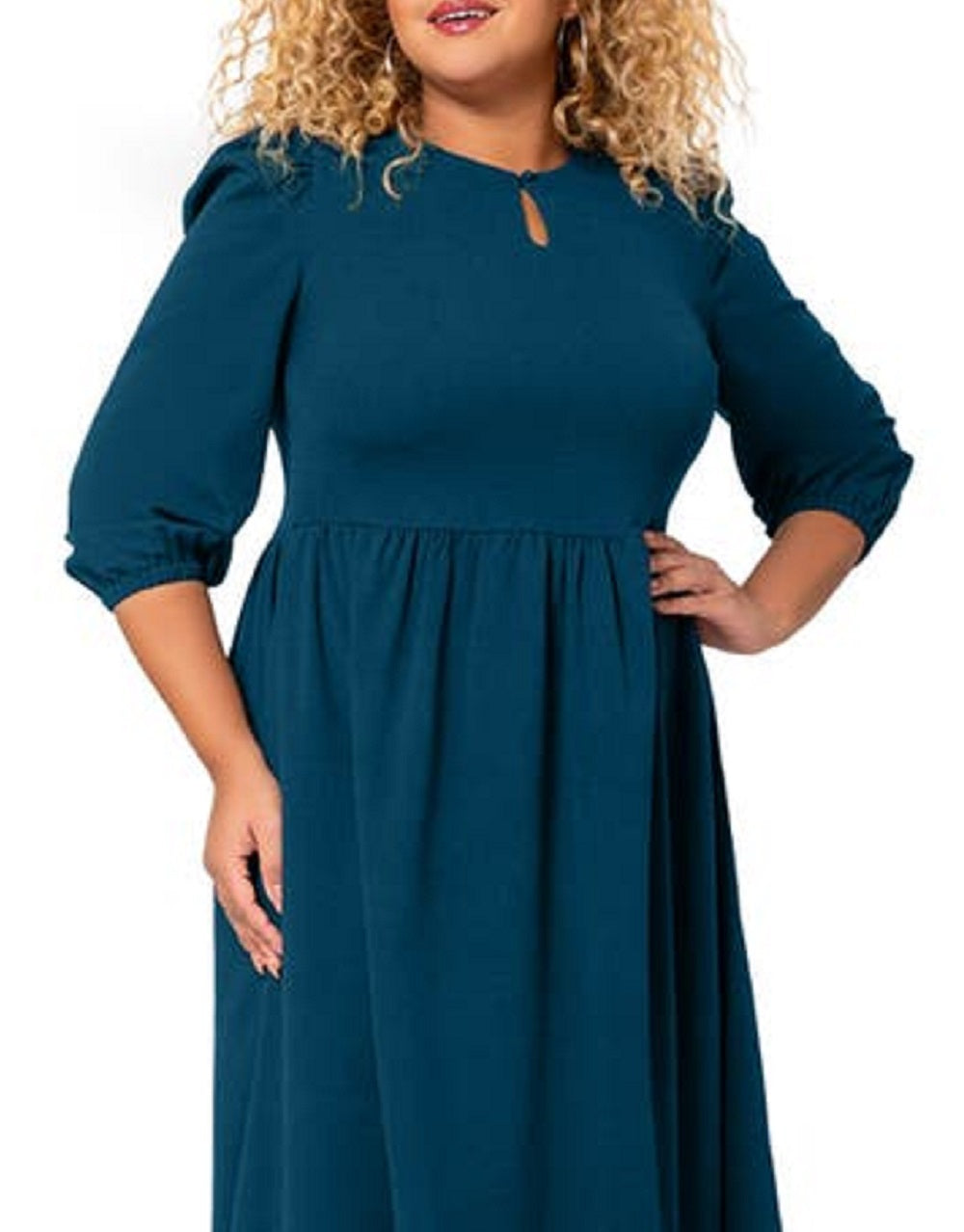 Vestido Iman Feminino Leota Azul Tamanho 2X