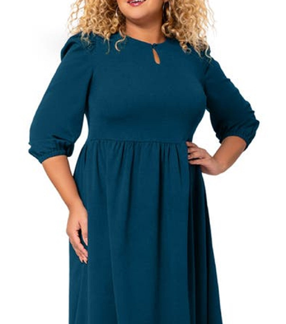 Vestido Iman Feminino Leota Azul Tamanho 2X