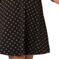 Vestido feminino Leota Katherine com estampa metálica, preto, tamanho 1X
