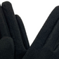 Luva de tela sensível ao toque Marcus Adler Bow Ultra Cozy Jersey feminina, preta, tamanho regular