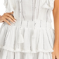 Surf Gypsy Feminino Franja Acabamento Babados Saída de Banho Maiô Branco Tamanho P
