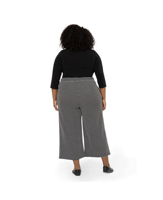 Calças Leota Judy Check Femininas Pretas Tamanho 3X