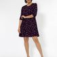 Vestido Melanie Manga 3/4 Leota Feminino Roxo