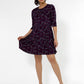 Vestido Melanie Manga 3/4 Leota Feminino Roxo