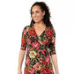 Vestido longo feminino Leota Perfect Wrap vermelho tamanho pequeno