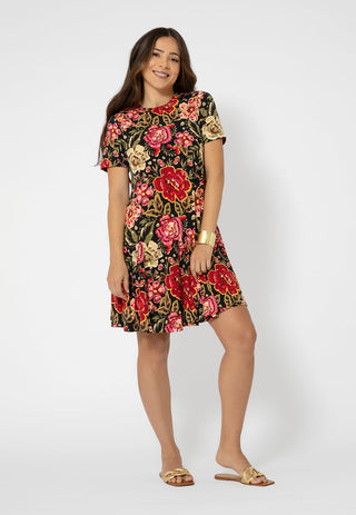 Vestido curto feminino Leota Serenity Swing Multi