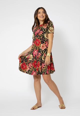 Vestido curto feminino Leota Serenity Swing Multi