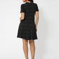 Vestido curto feminino Leota Serenity Swing, preto