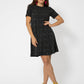 Vestido curto feminino Leota Serenity Swing, preto