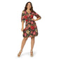 Vestido Tanya de malha elástica feminino Leota, vermelho, tamanho pequeno