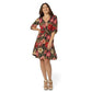 Vestido Tanya de malha elástica feminino Leota, vermelho, tamanho pequeno